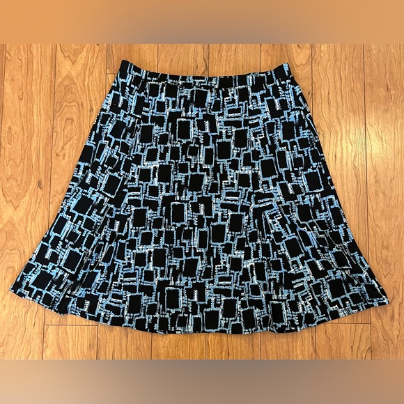Jaclyn Smith Extra Large Women's Pull On Elastic Waist A Line Midi Skirt Career - Picture 8 of 8